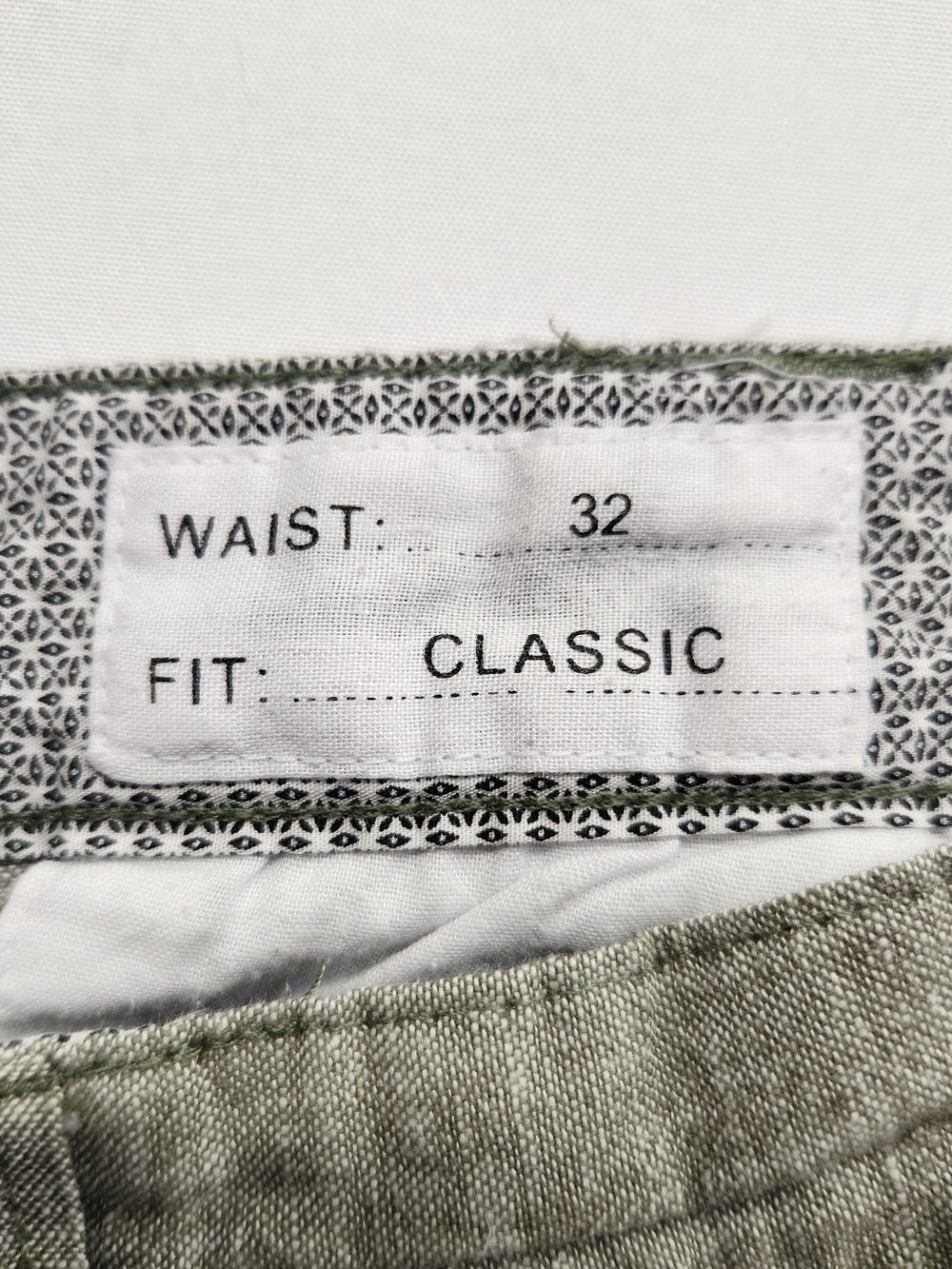 ⭐️Bruno Linen Blend Chino Shorts Sage Green 32 Classic Coastal - Picture 8 of 13